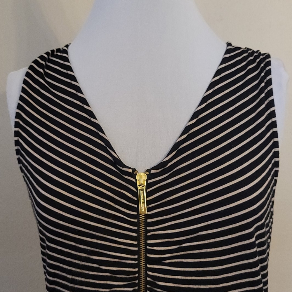 MK Striped Top with Zipper - Picture 3 of 8
